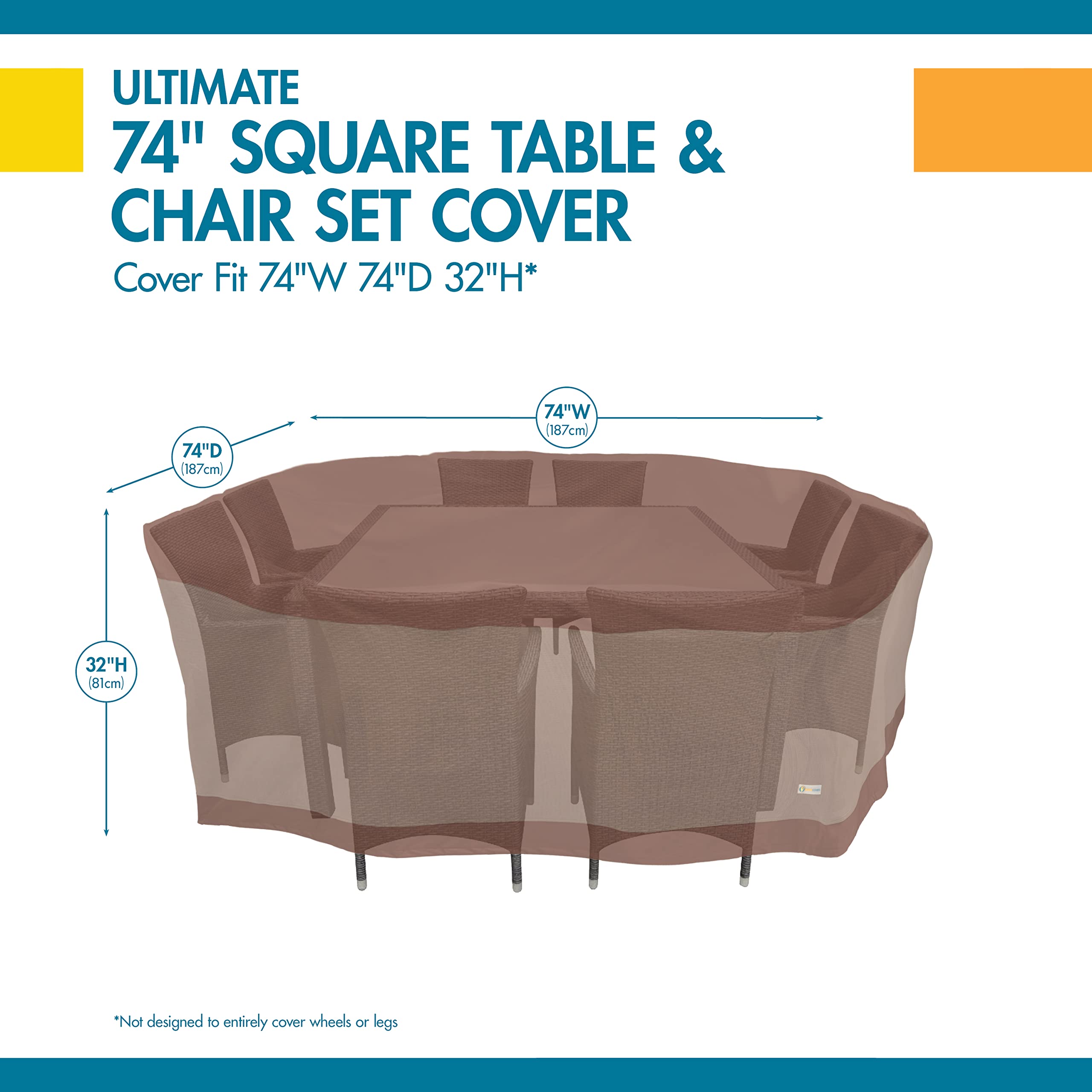 Duck Covers polyester base texture detail adds durable ground protection