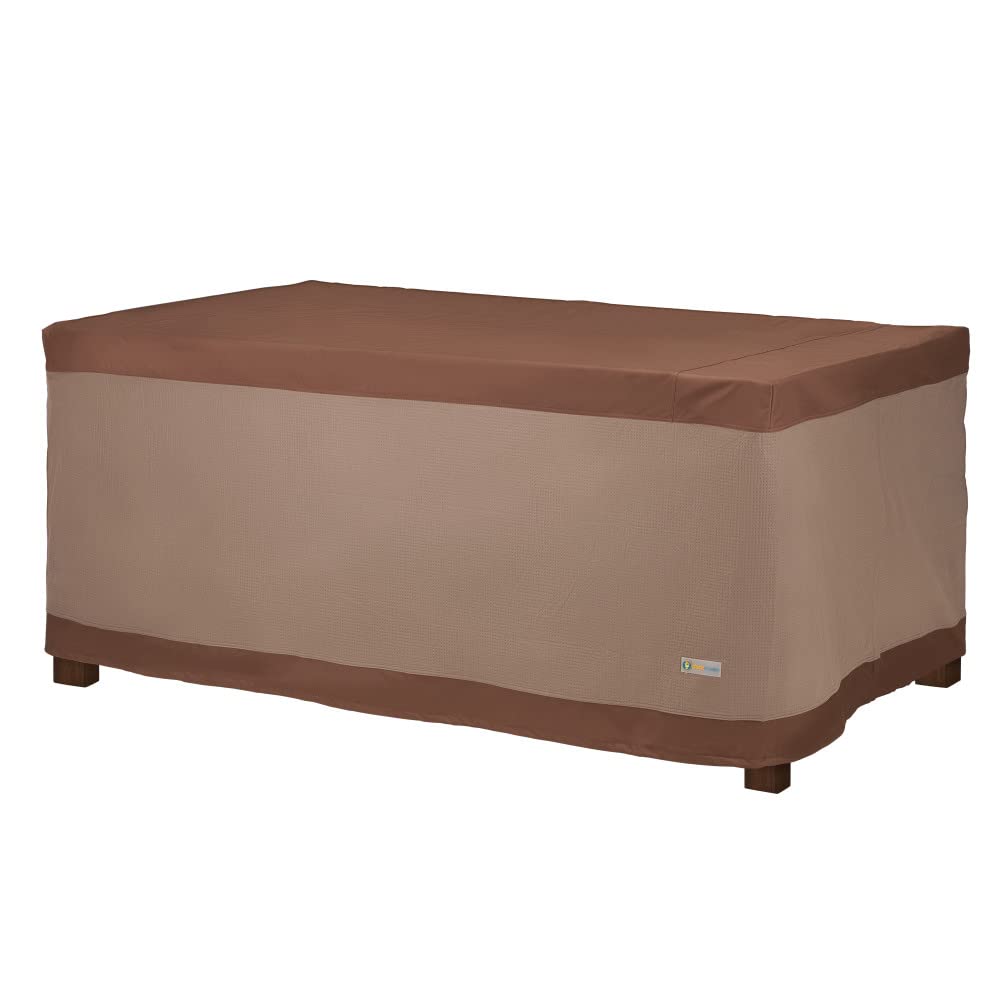 Duck Covers front view showing full table protection and weather resistance