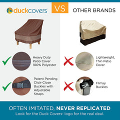 Duck Covers close-up of taped seams and waterproof fabric preventing leaks