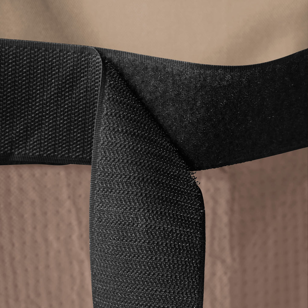 Duck Covers close-up of taped sealed seam showing leak protection