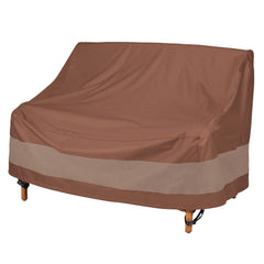 Duck Covers vista frontal de la funda para loveseat protegiendo el sofá