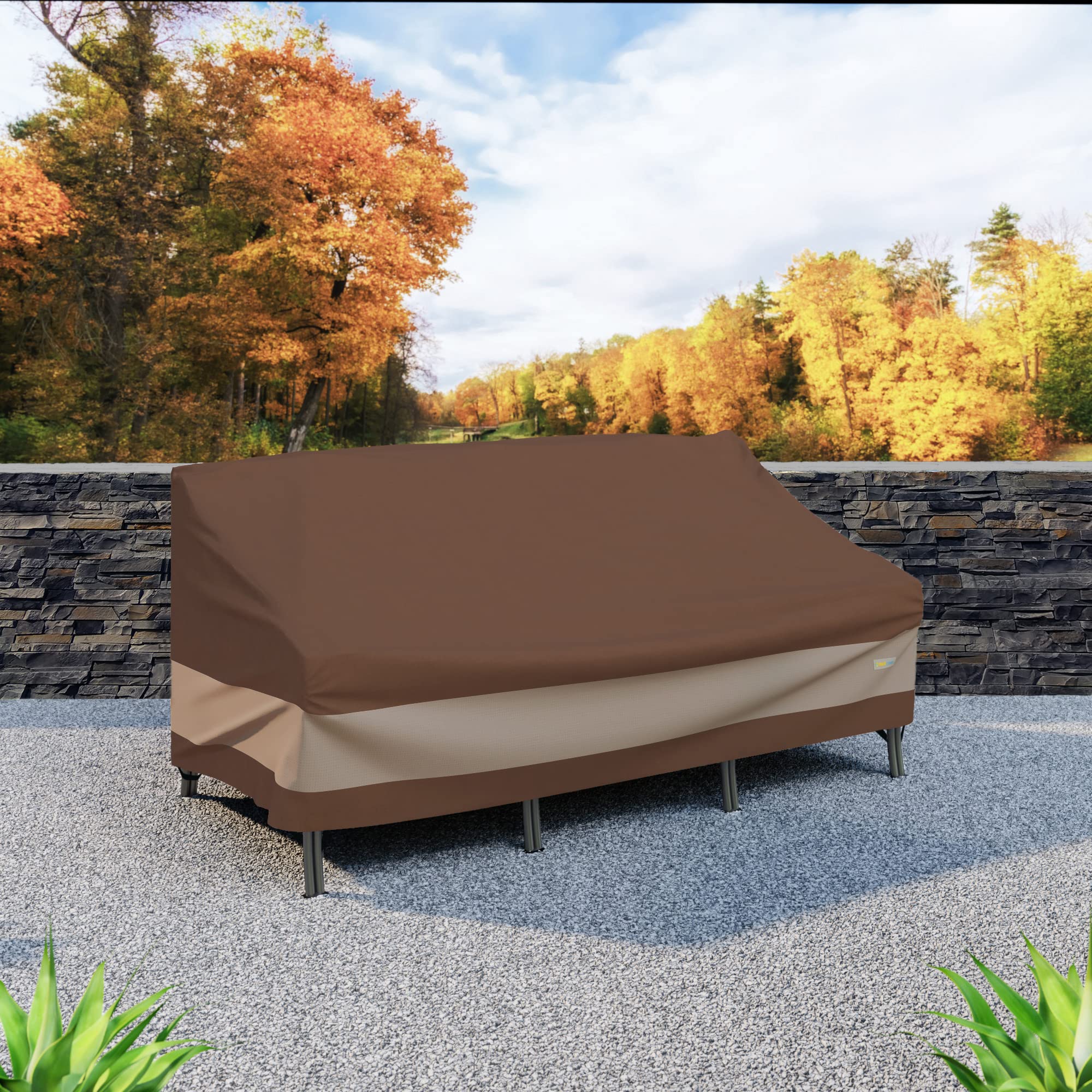 Duck Covers folded compactly for easy storage and transport benefit