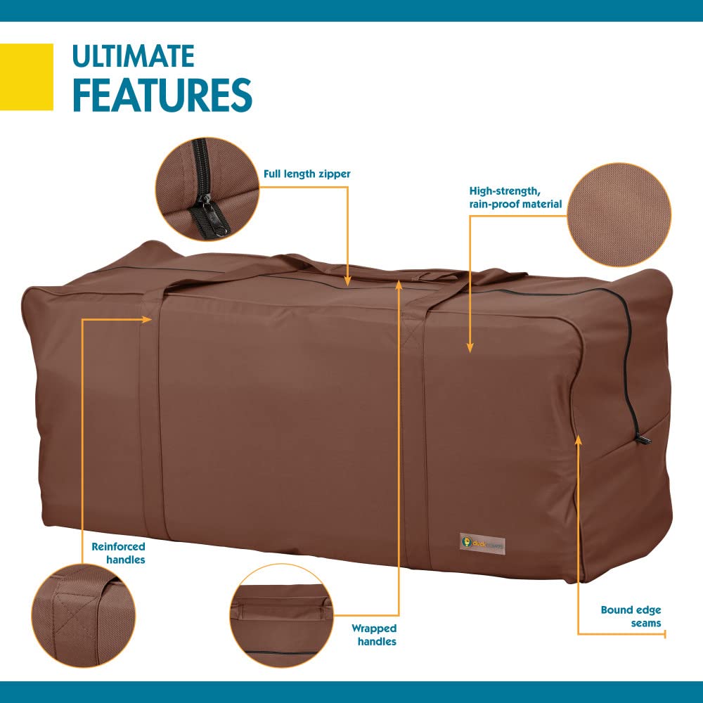 Duck Covers folded compact showing space-saving storage and portability