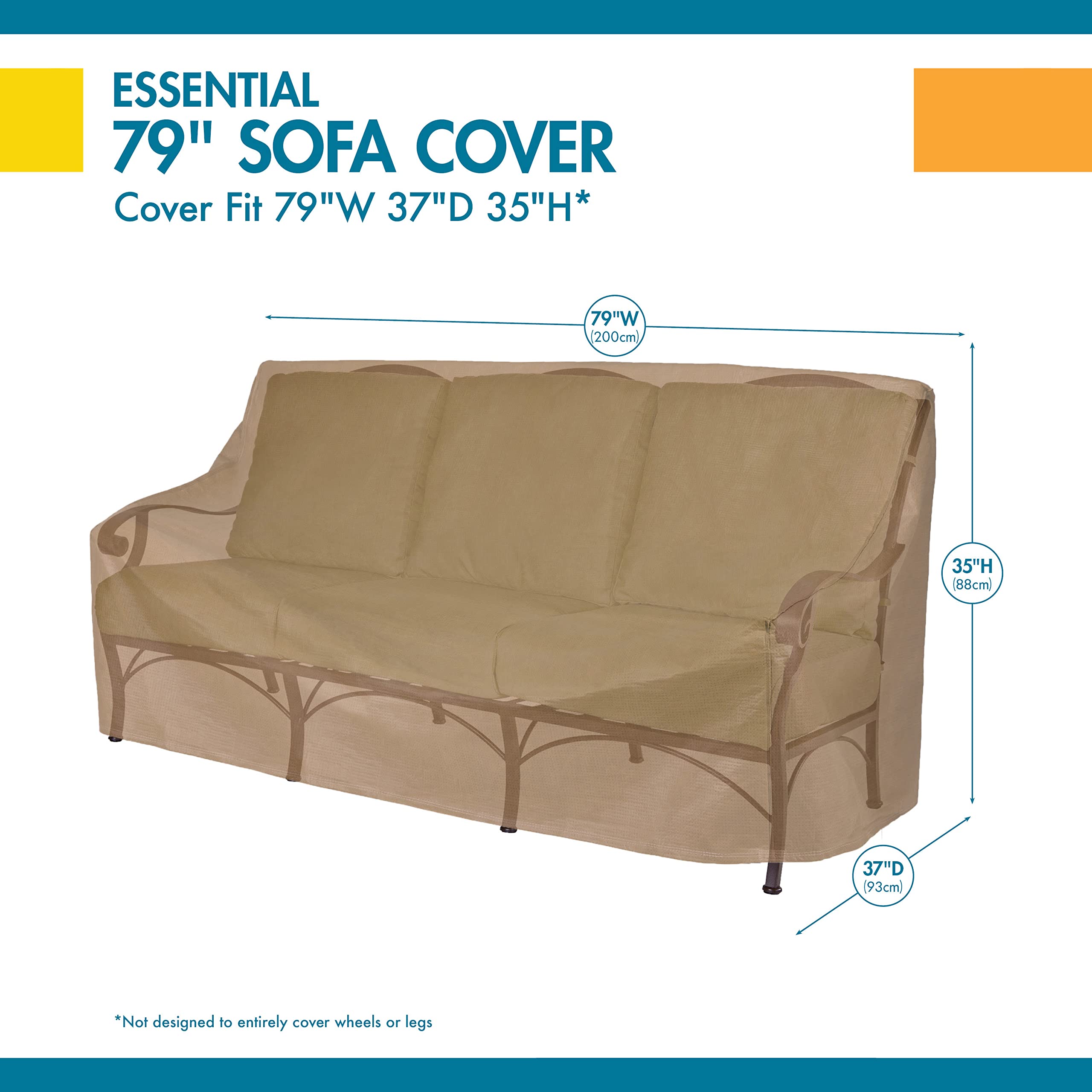 Duck Covers close-up of tie-down strap securing cover to furniture base
