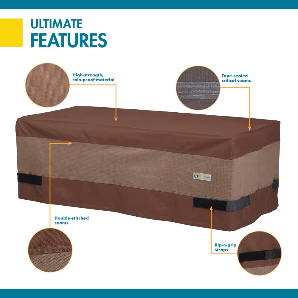 DUCKCOVERS cover next to ruler showing fit for 47-inch table