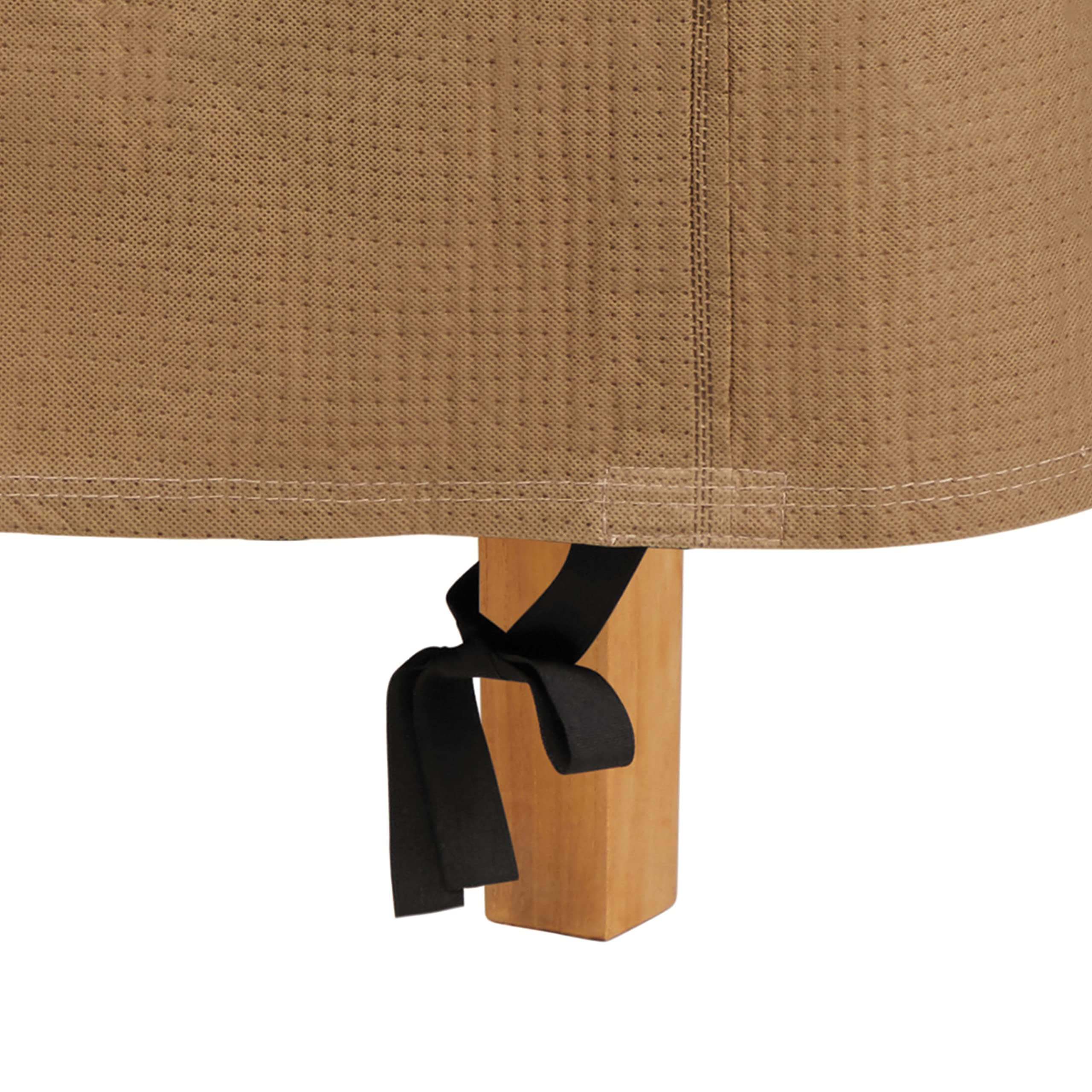 DUCKCOVERS close-up of ultrasonically welded seam preventing water entry