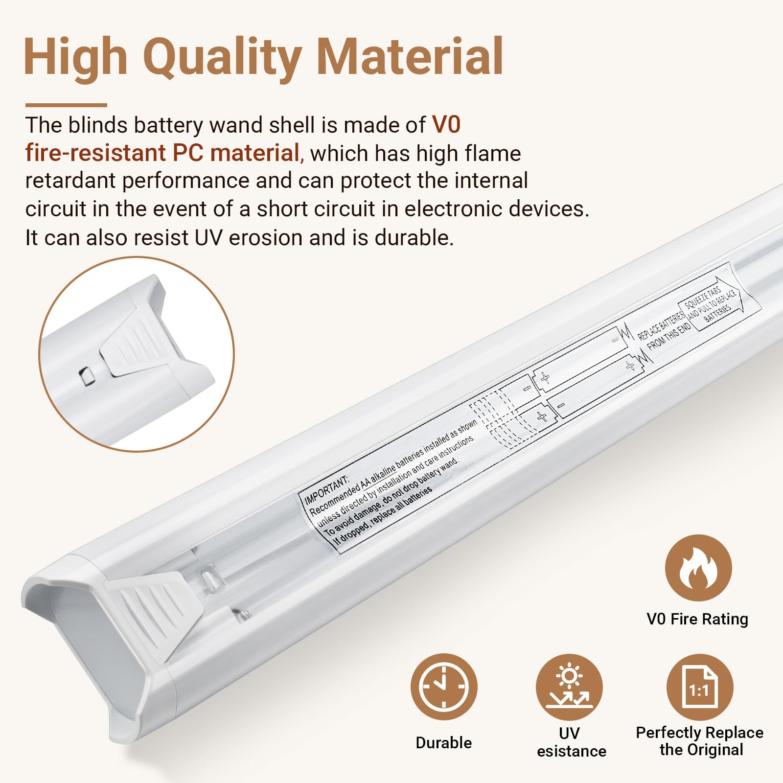 DuckcowsC wand opened with twelve AA batteries showing quick replacement benefit