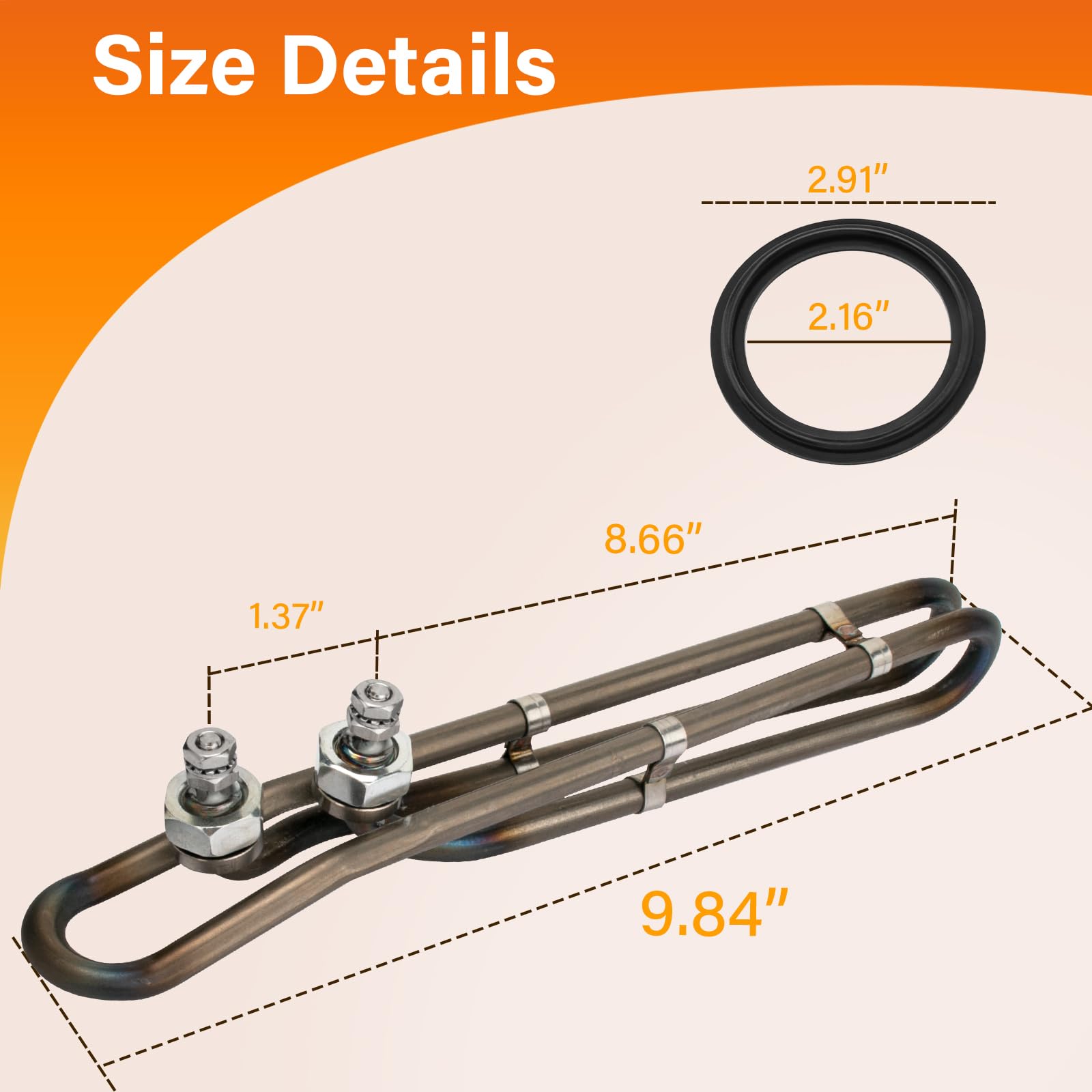 DuckcowsC detailed closeup of element terminals and nut for clear installation guidance