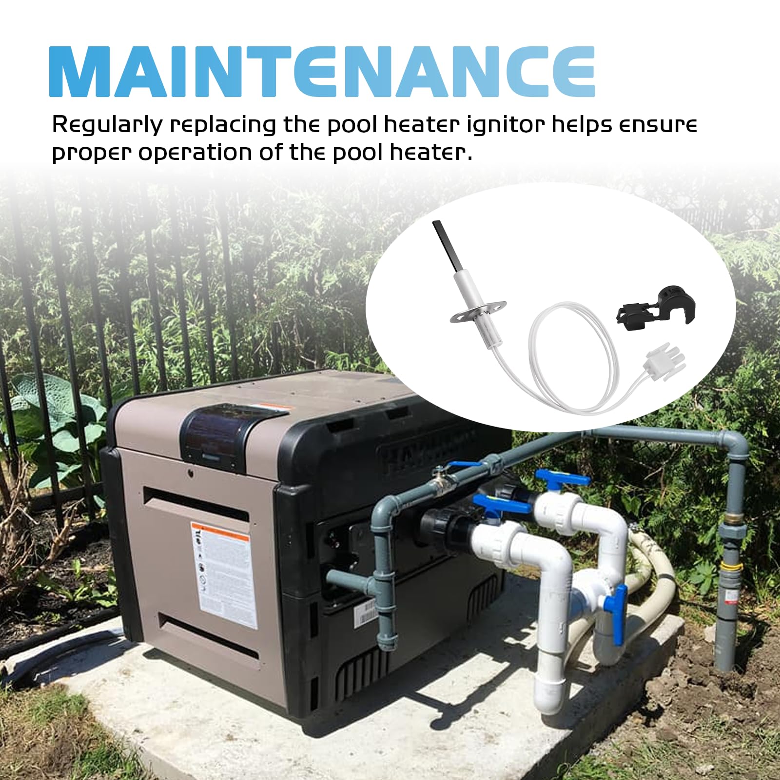 DuckcowsC lifestyle shot of pool equipment showing heater maintenance benefit
