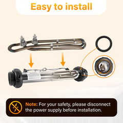 DuckcowsC installed in Balboa heater housing restoring reliable heat