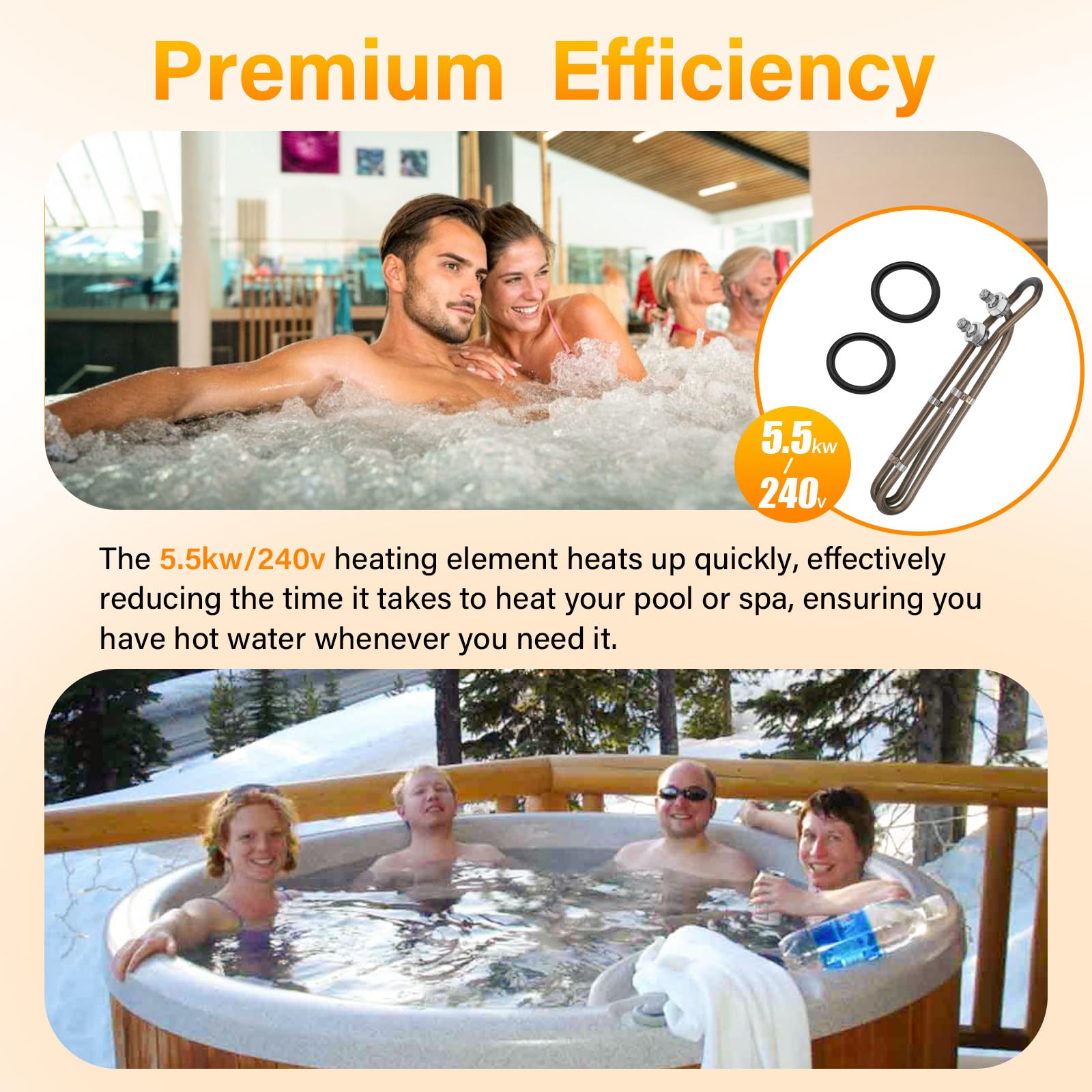 DuckcowsC heater element in a hot tub scene for faster warm-up benefit