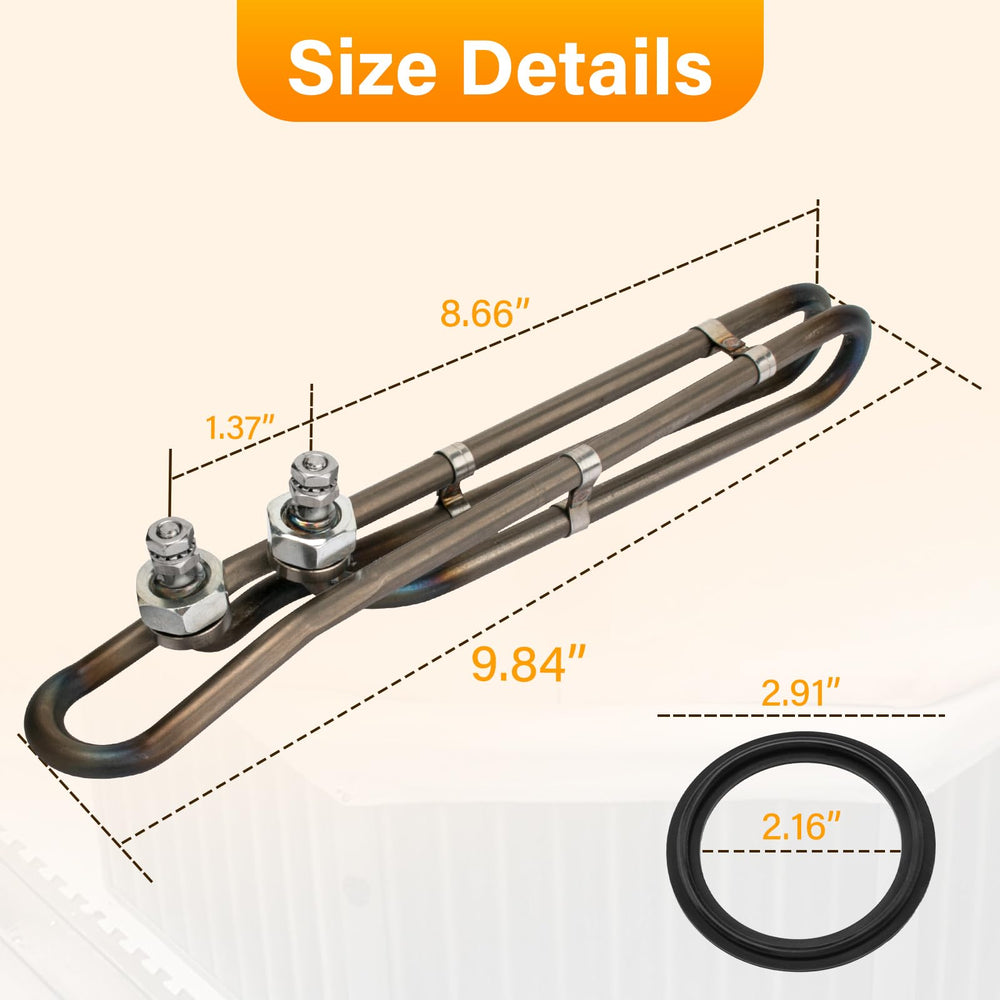 DuckcowsC titanium tube close-up displaying corrosion-resistant surface