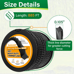 DuckcowsC twisted line close-up highlighting texture and improved wear resistance benefit