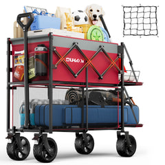 DUHKOI front view showing double-decker storage and sturdy frame benefit organization