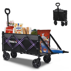 DUHKOI front view of wagon showing sturdy frame and large cargo area for effortless hauling