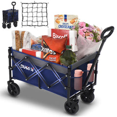 DUHKOI folded compact wagon showing space-saving storage benefit