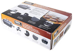 Duke Grills Omaha cooking grate close-up showing durable steel and easy cleaning