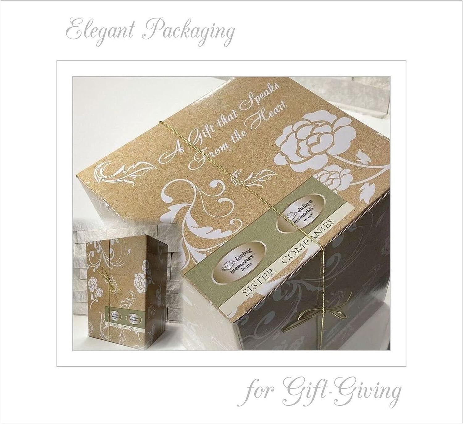 Dulaya Memories In Art angel held in hand to show 8-inch scale and portability benefit
