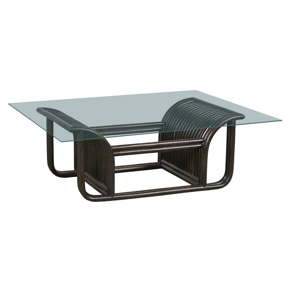 Dulles Glass underside view showing transparency and furniture surface protection