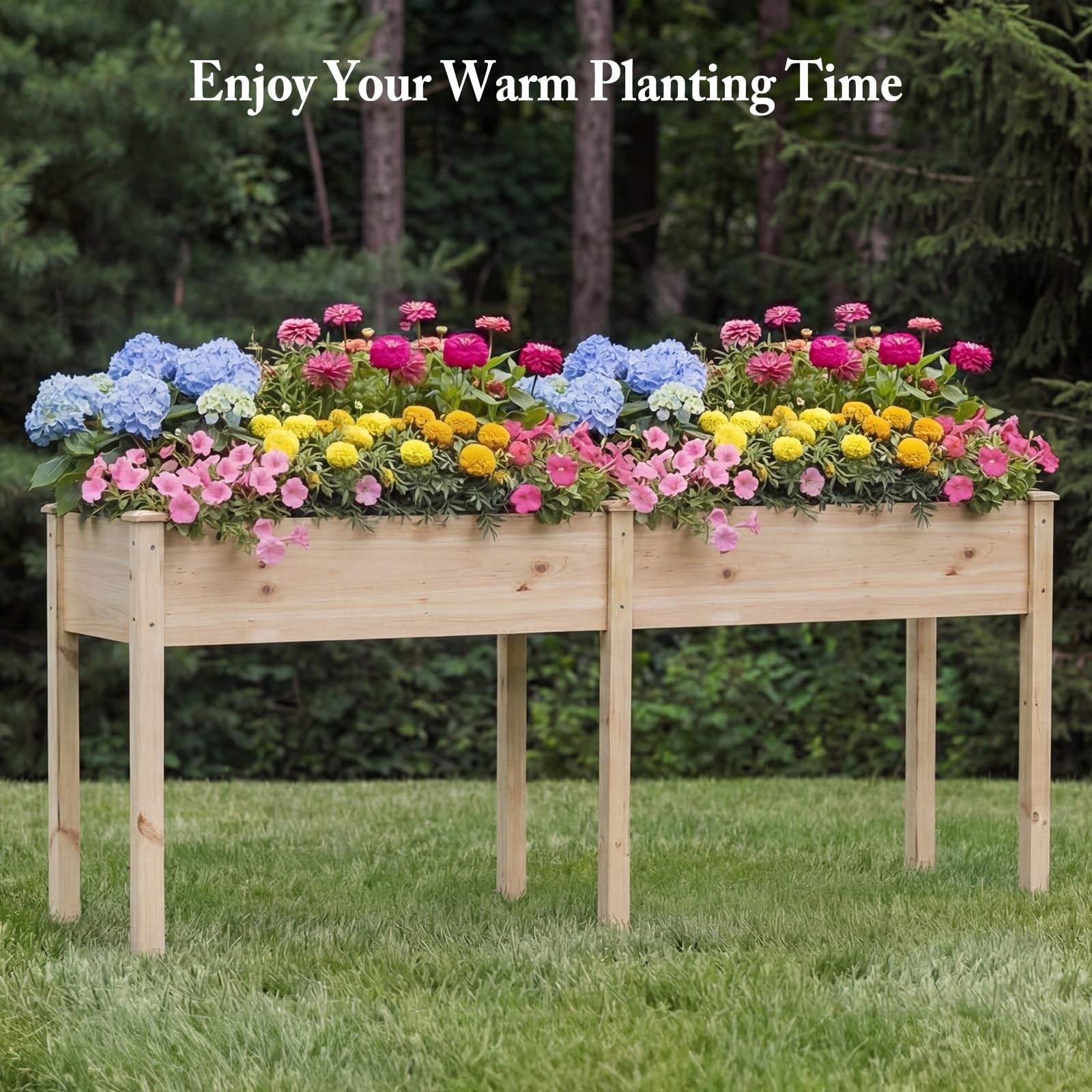 DUMOS planter filled with herbs and vegetables illustrating productive use
