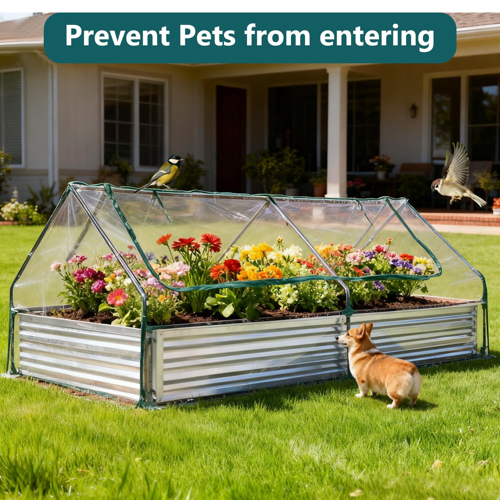 DUMOS lifestyle patio garden setting showing attractive raised bed and curb appeal benefit