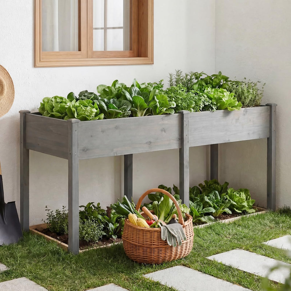 DUMOS on a patio with potted plants illustrating aesthetic garden setup