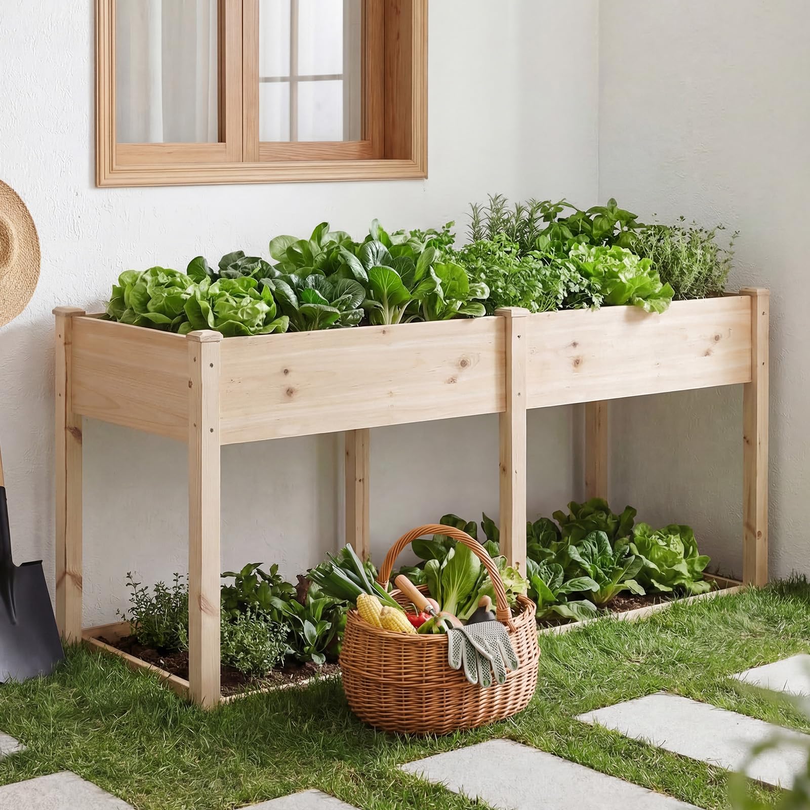 DUMOS on a patio with cushions showing attractive garden-to-living transition