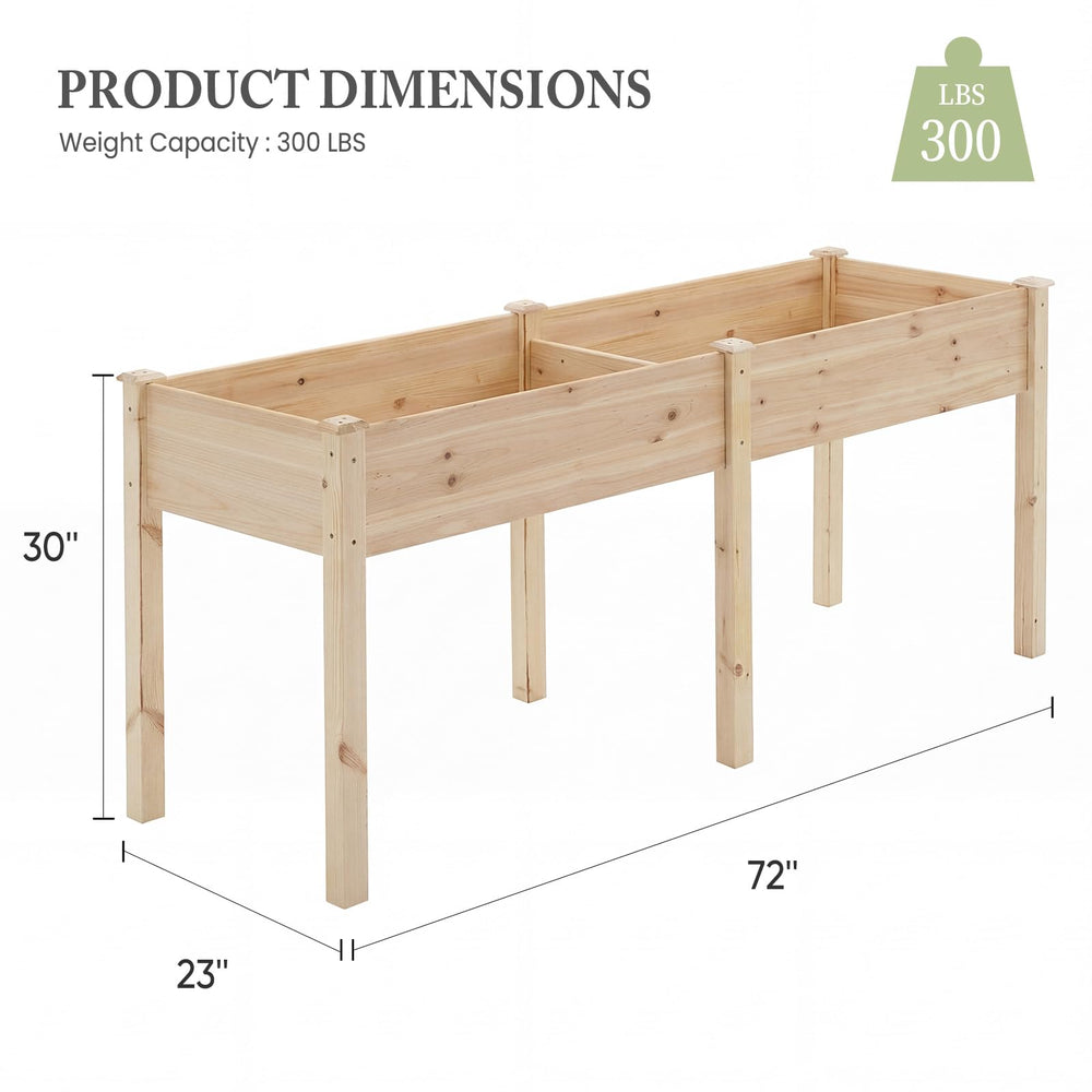 DUMOS side view showing elevated legs for ergonomic gardening comfort