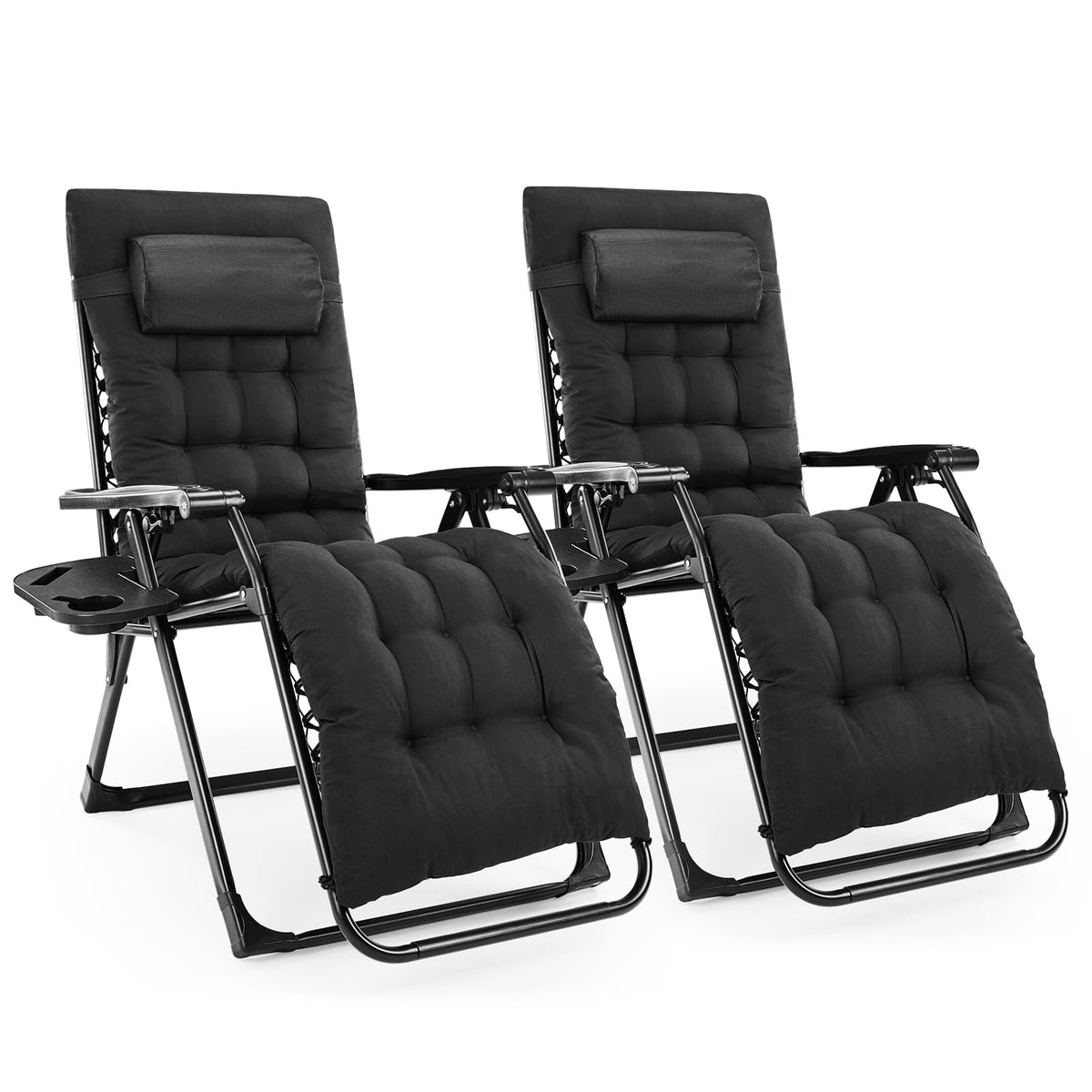 DUMOS front view of two chairs showing stable design and comfort