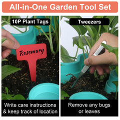 DUNCHATY 25-piece garden tool set laid out for efficient planting and care