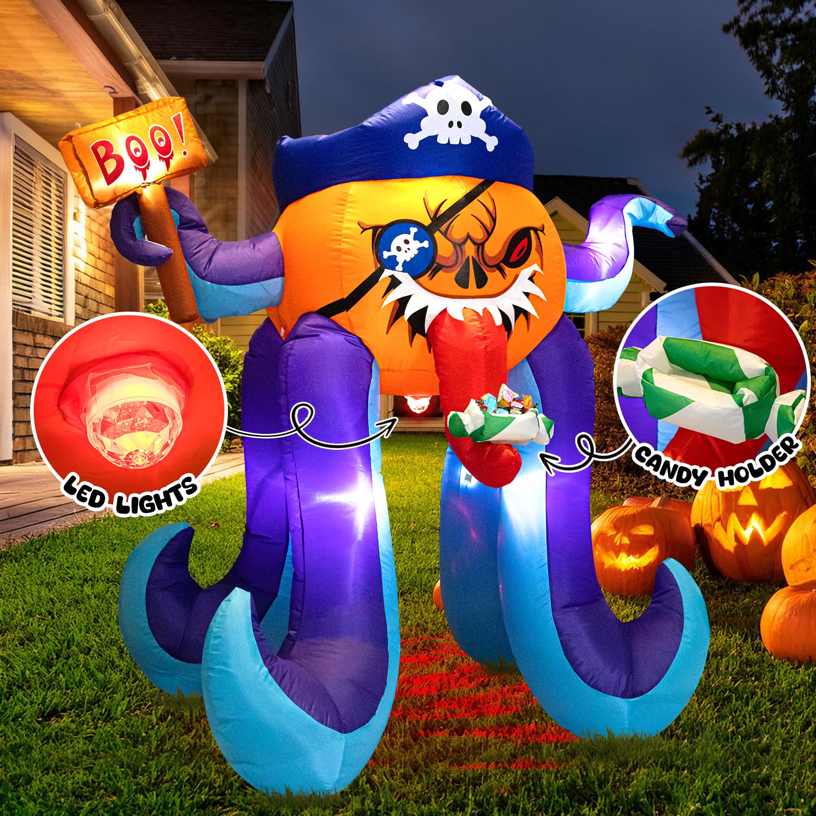 dunfack candy-holder tongue open for trick-or-treat convenience and fun