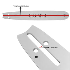 Dunhil bar tip and sprocket nose showing durable nose and smooth feed