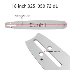 Dunhil close-up of chain cutters and depth gauges, showing sharpness and consistent cut