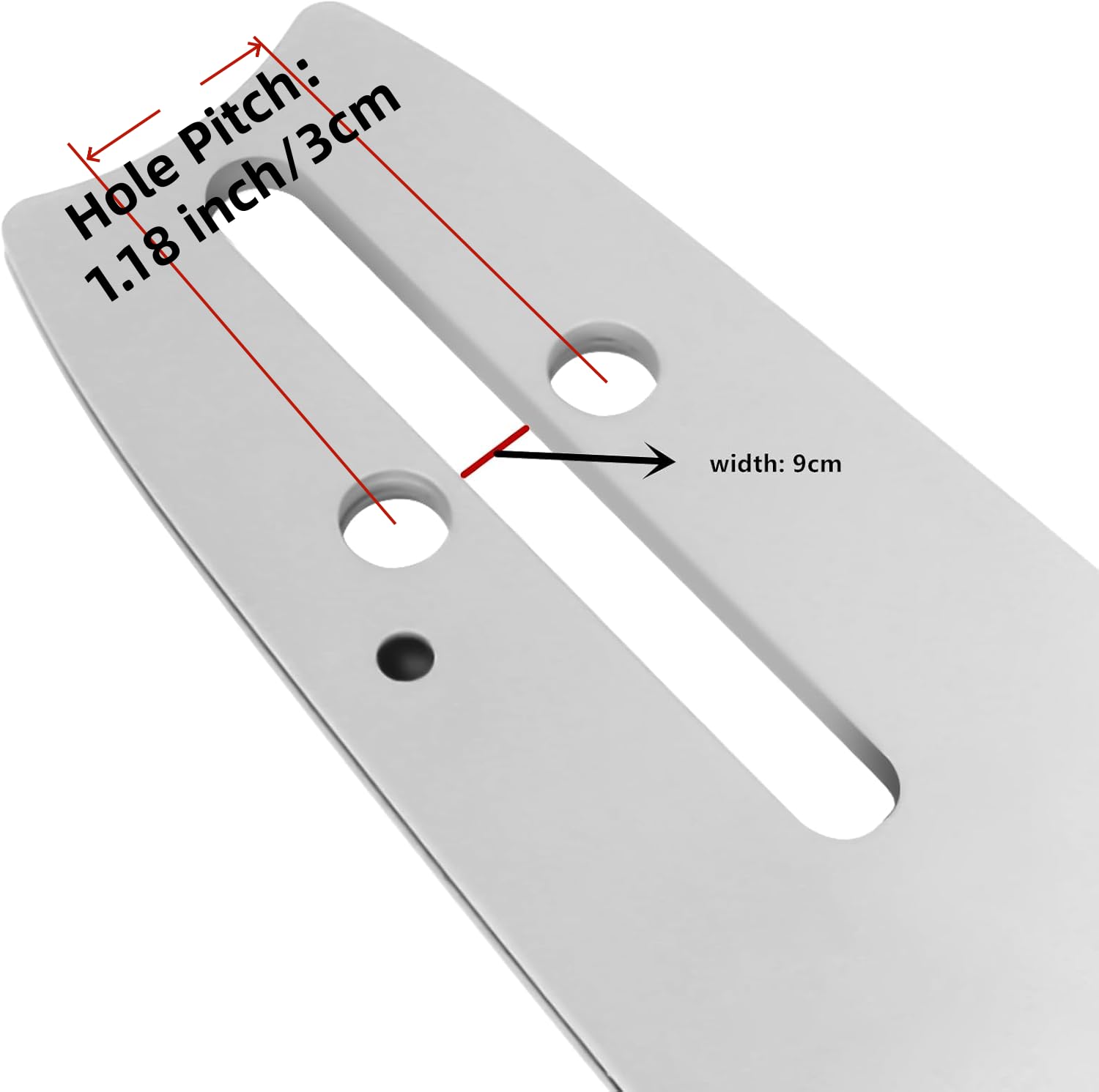 Dunhil guide bar tail mount detail highlighting D009 mount and proper fit alignment benefit