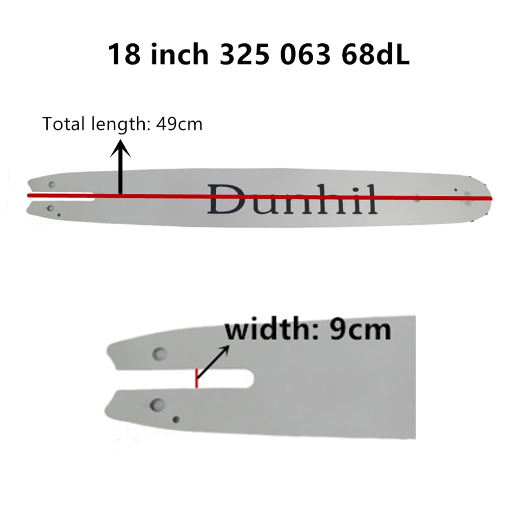 Dunhil guide bar tip and nose detail showing durable construction and smooth tracking