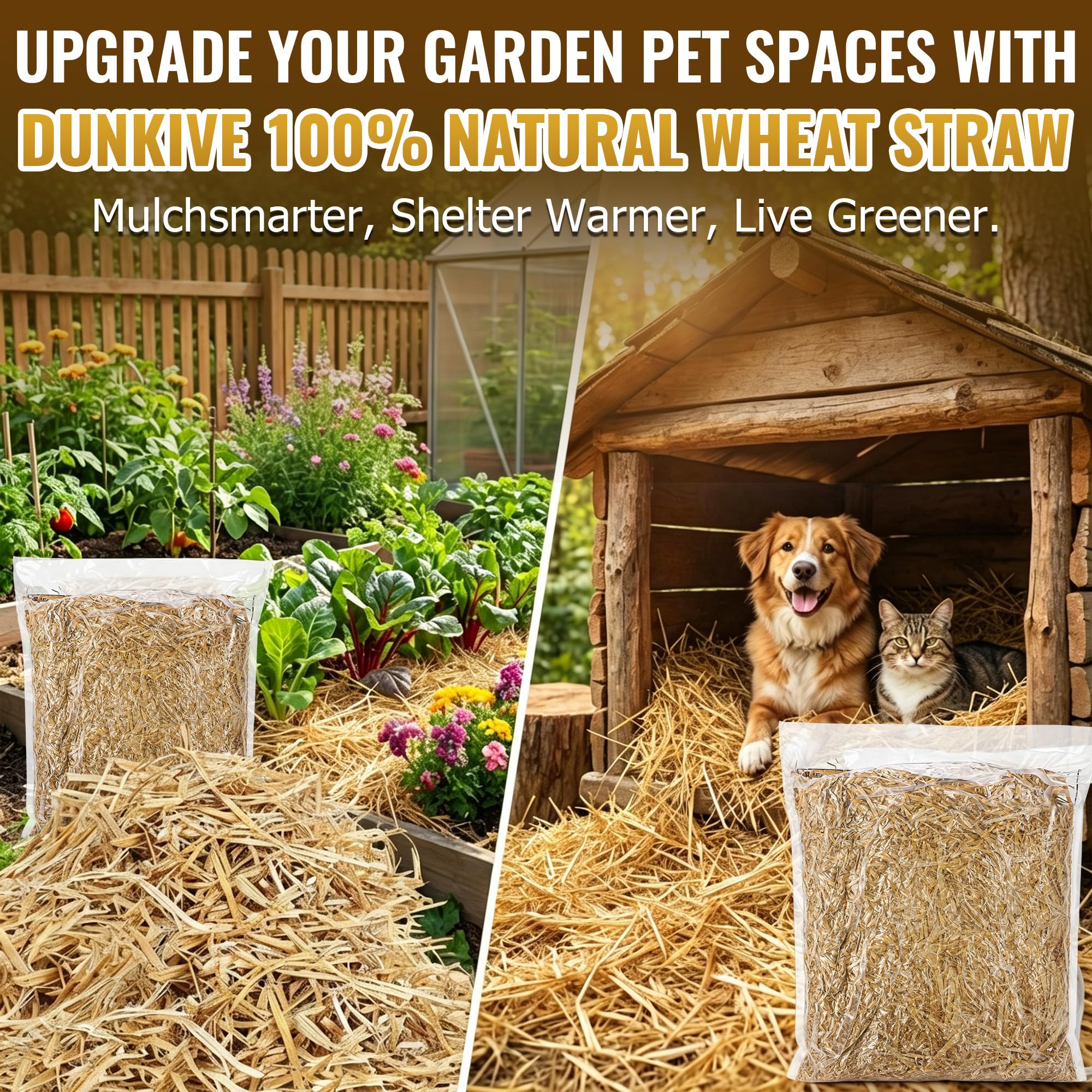 dunkive lifestyle garden path with straw mulch lending rustic look and erosion control benefit