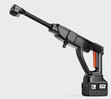 Duoguto pressure washer front view showing kit and portability benefit