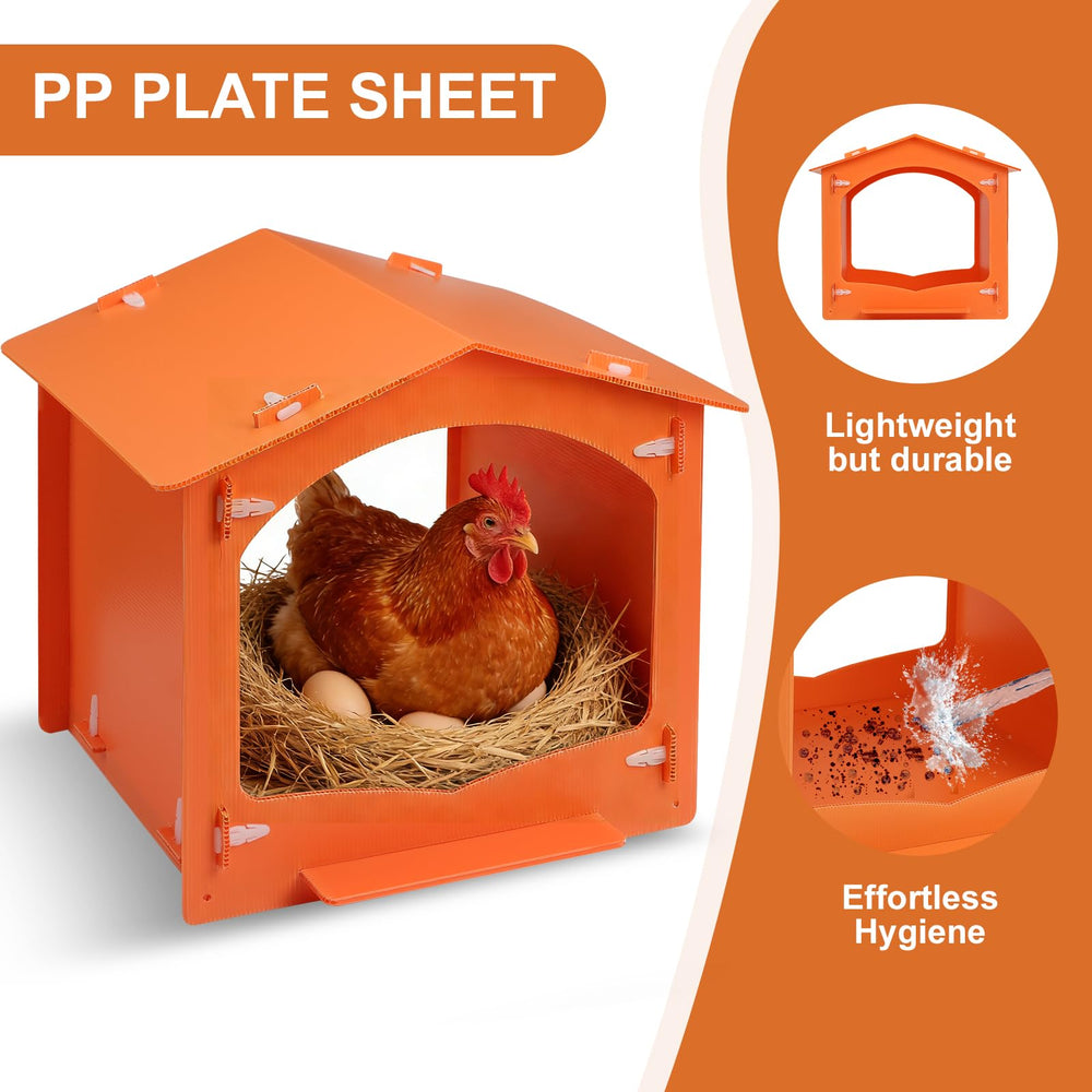 DUPPCOS three-pack in backyard coop illustrating versatile placement options
