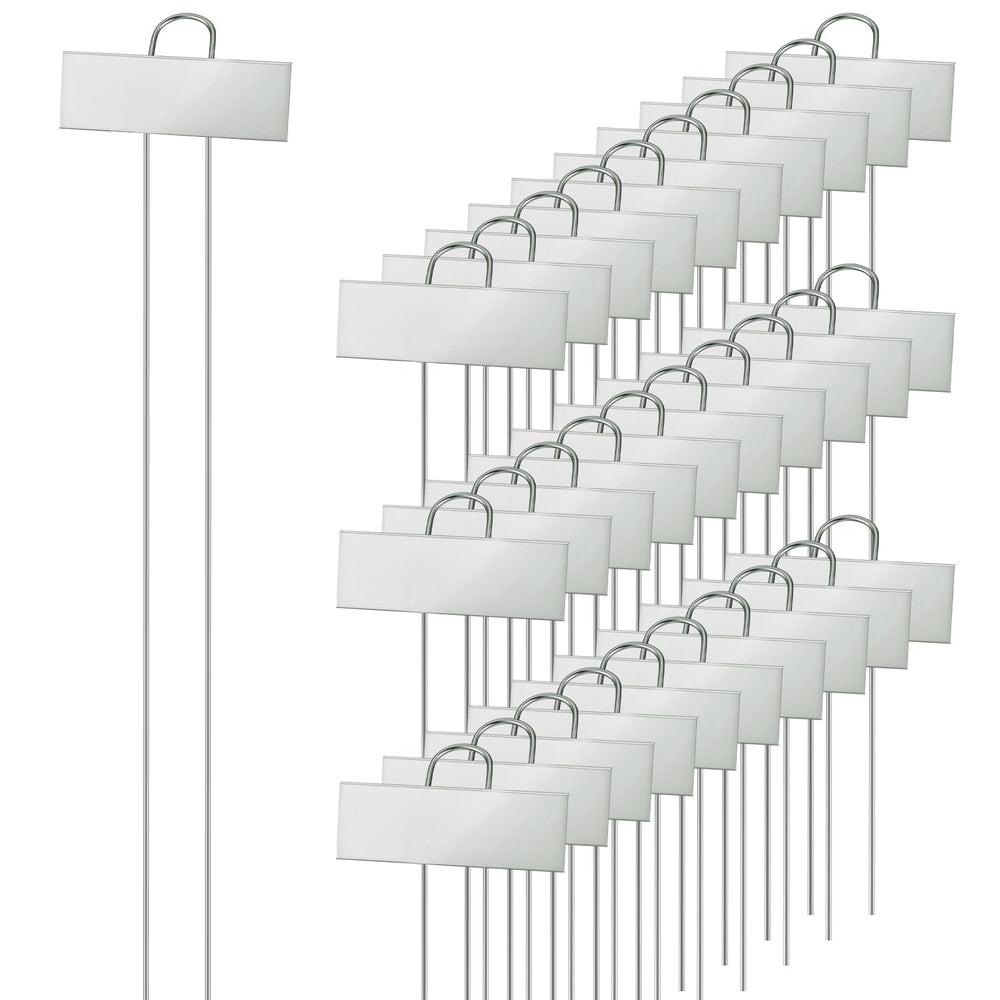 Duraaamo front view of 30 plant label stakes showing packaging and quantity benefit