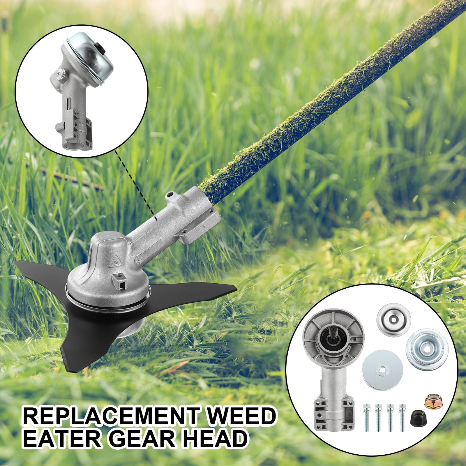 Duraaamo razor trimmer head and spare part displayed for precision edging benefit