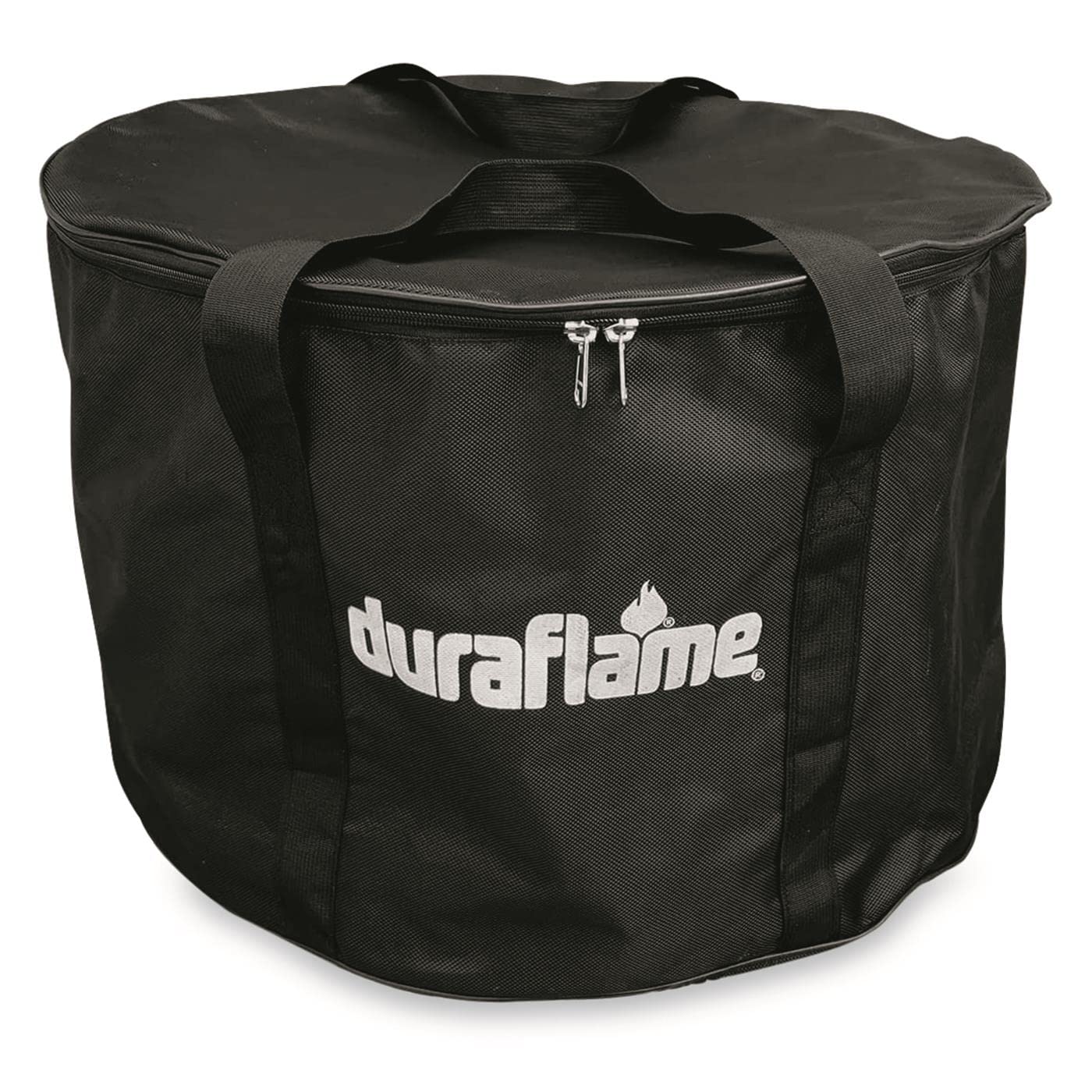 Duraflame carry bag front view showing snug fit and easy transport benefit