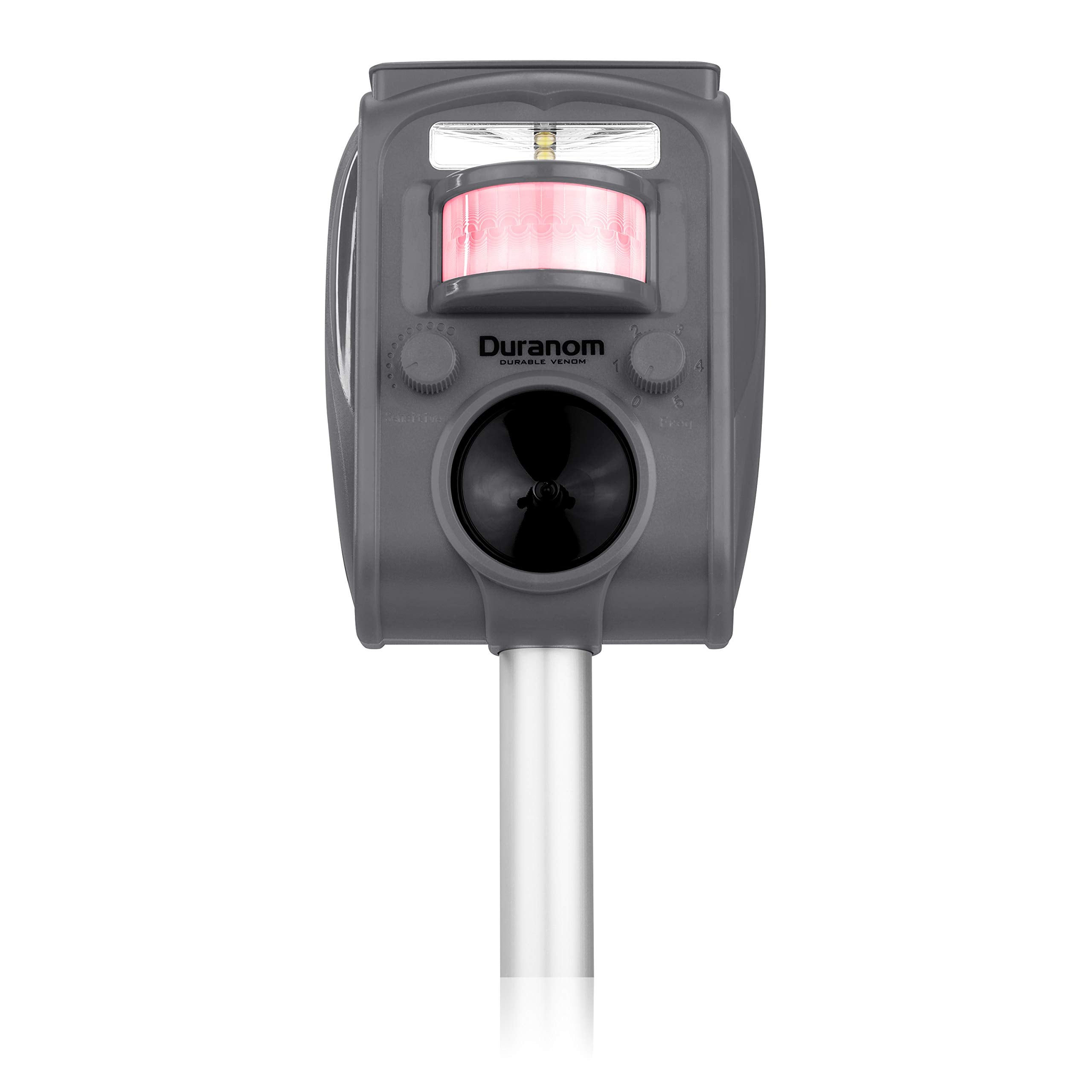 DURANOM stake installation scale showing compact setup and easy placement