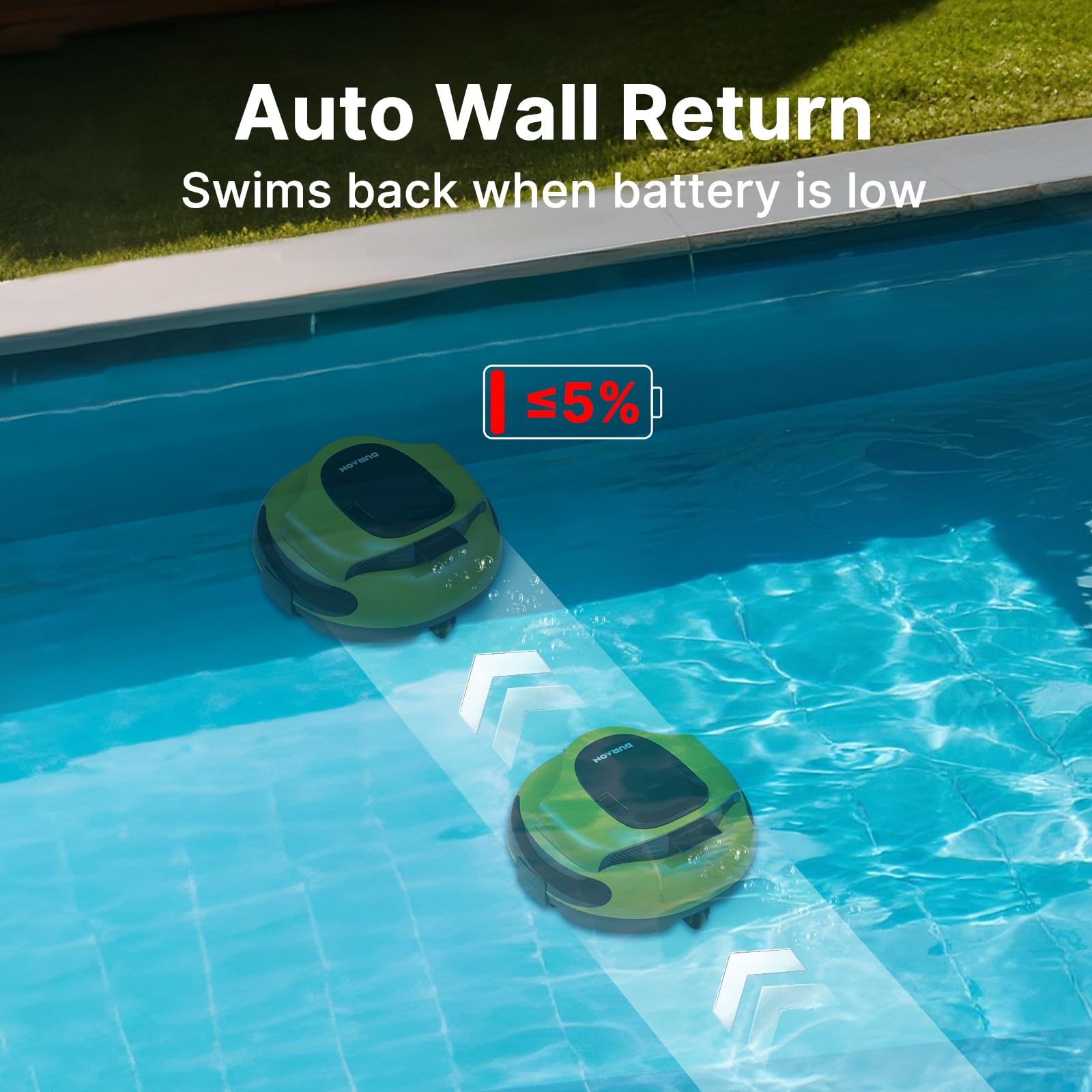 Duraon battery and charger displayed for long runtime convenience