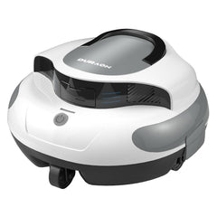 Duraon front view of robotic pool cleaner showing compact design and easy lift handles