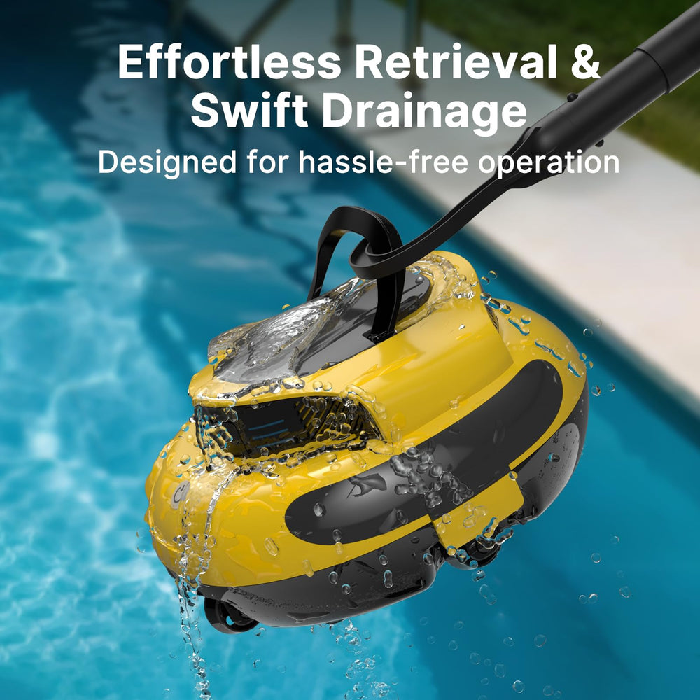 Duraon in-pool action demonstrating strong suction on pool floor