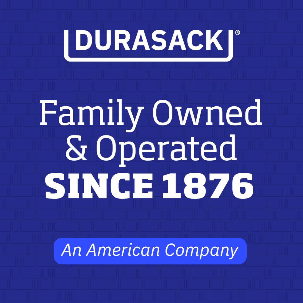 DURASACK dimensions overlay showing 20x20x28 inch capacity