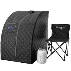 Durasage front view closed tent showing compact setup and space savings