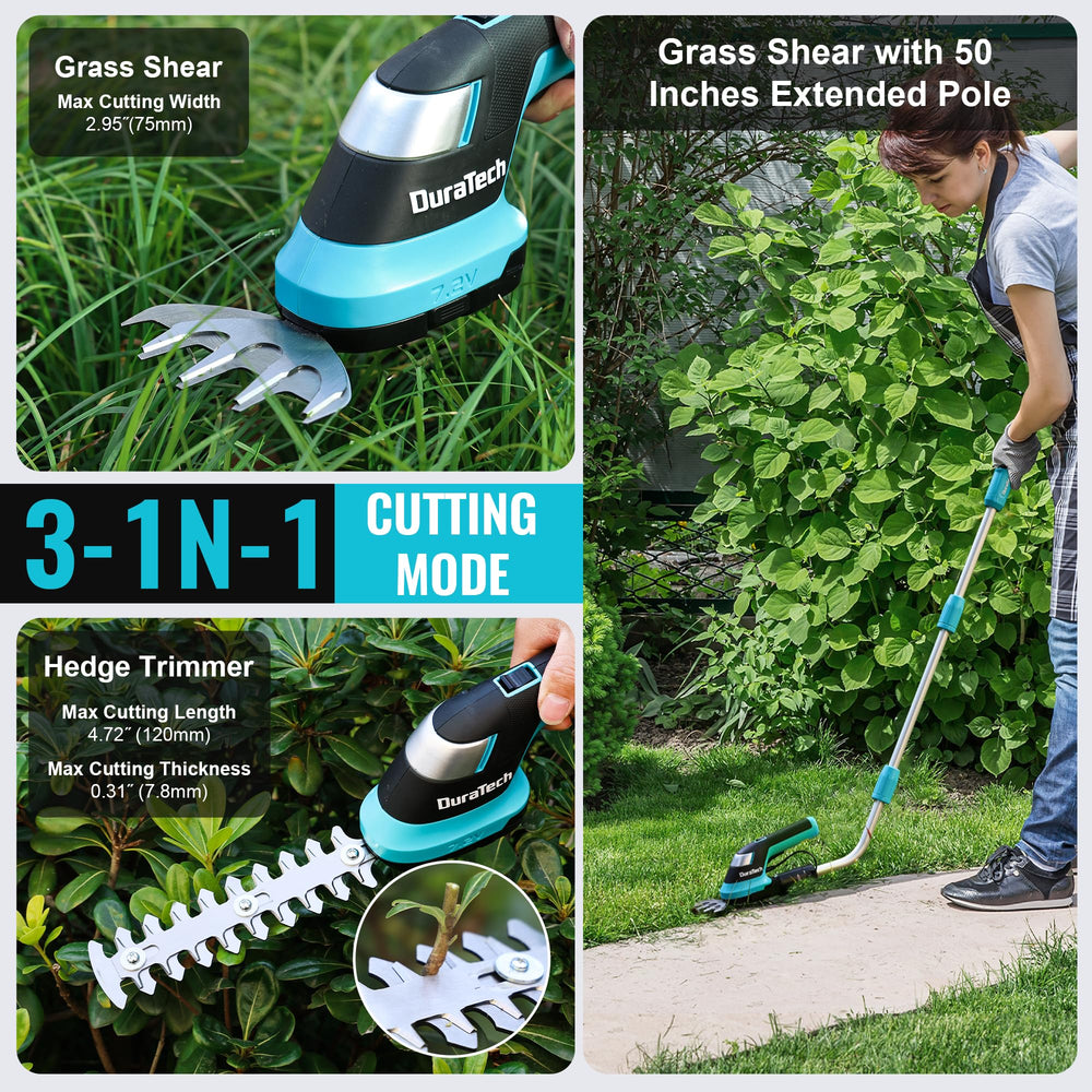 DURATECH detailed view of 4-inch grass blade for precise edging and trimming