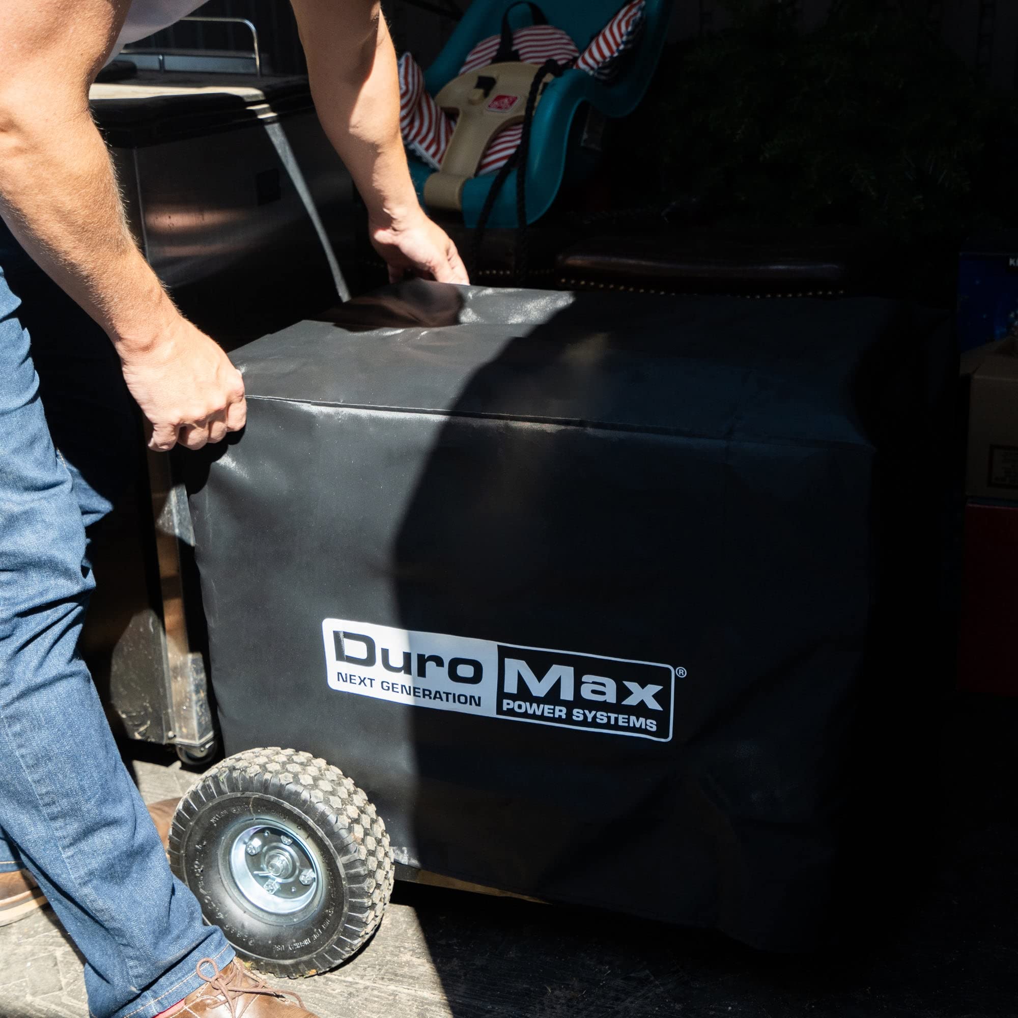 DuroMax inner moisture barrier close-up reducing rain and condensation