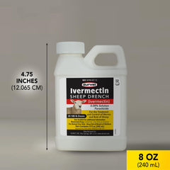 Durvet ivermectin in use at sheep handling pen demonstrating easy administration benefit